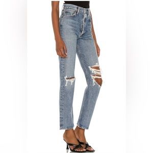 Agolde straight leg jean. Medium wash. Size 29